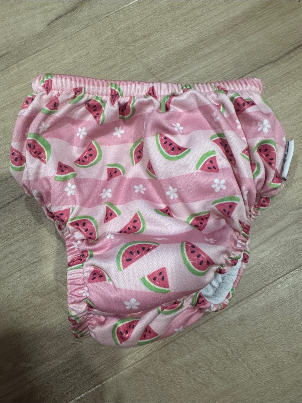 Pink Watermelon Print Kids Swim Diaper Cover